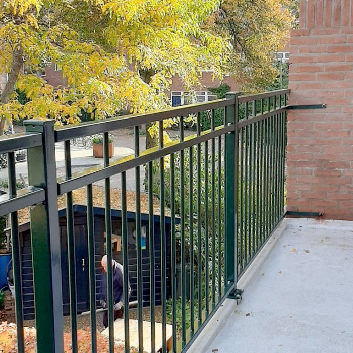 Stalen balustrade in Flevoland